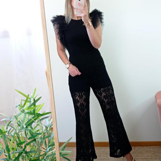 Calça Preta Crochet [2]
