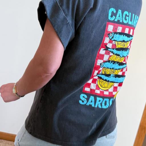 T-shirt cinza Sardinia