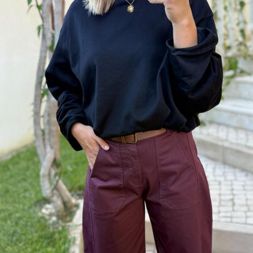 sweatshirt elástico preto [1]