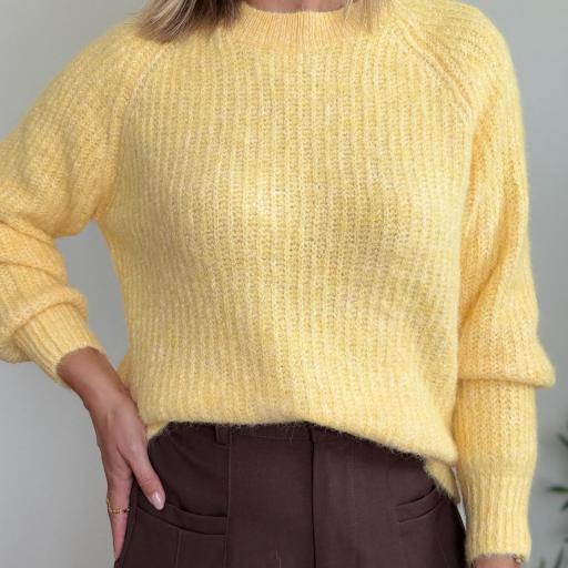 Camisola abertura amarelo Strass [1]