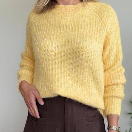 Camisola abertura amarelo Strass [2]