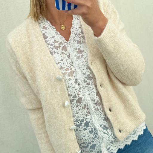Cardigan Renda bege [3]