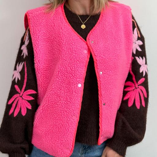 Colete pelo Rosa Flúor [0]