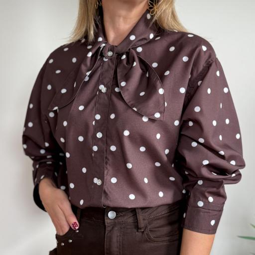 Blusa laço Polka Dots