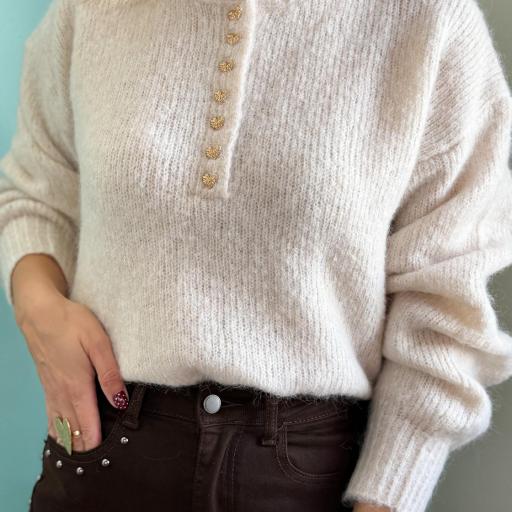 Camisola corações bege [1]