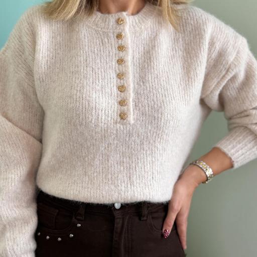 Camisola corações bege [3]