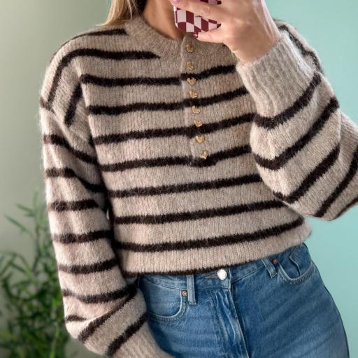 Camisola choco e bege [1]