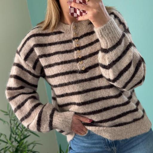 Camisola choco e bege [2]