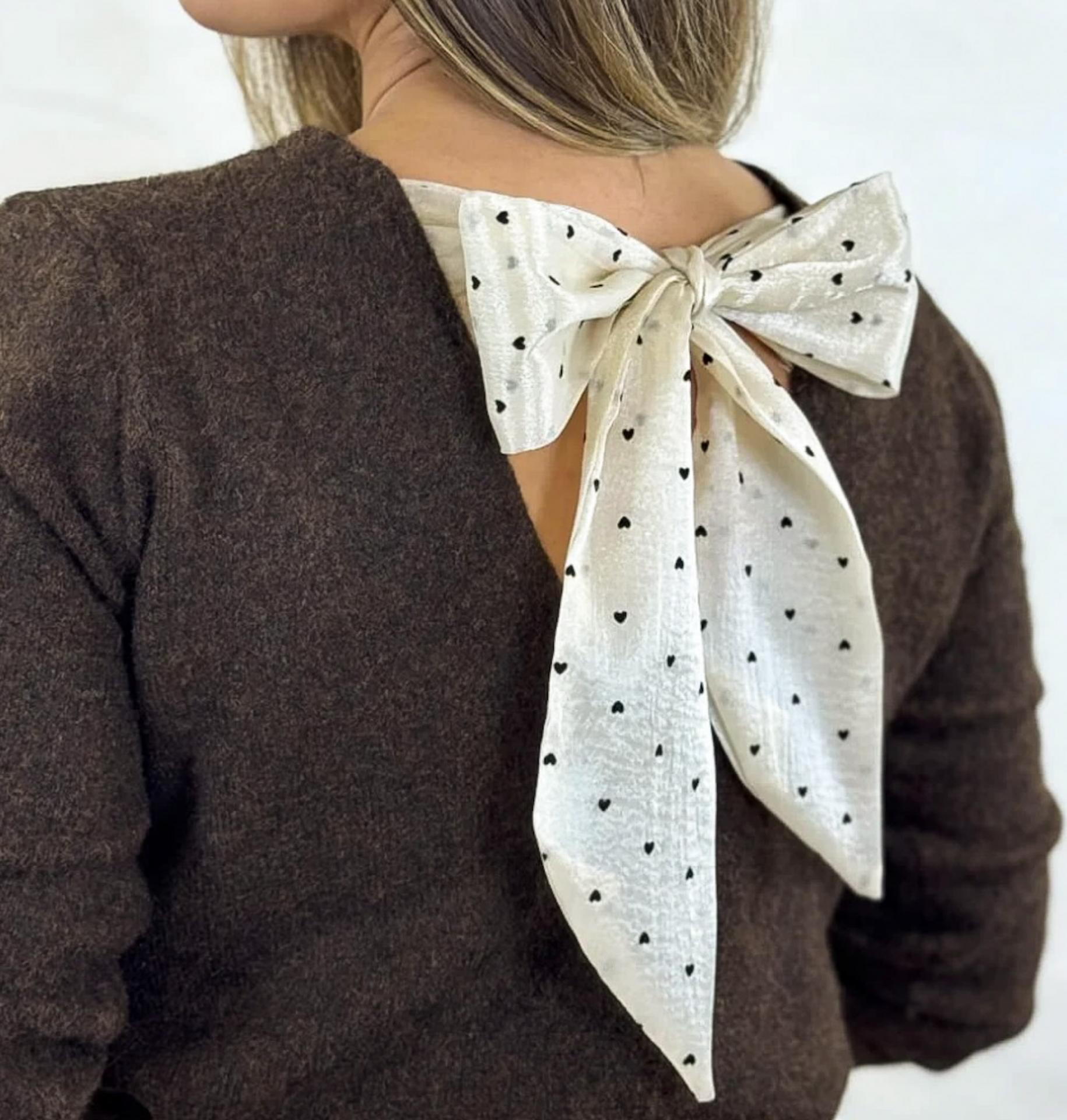 Camisola laço corações