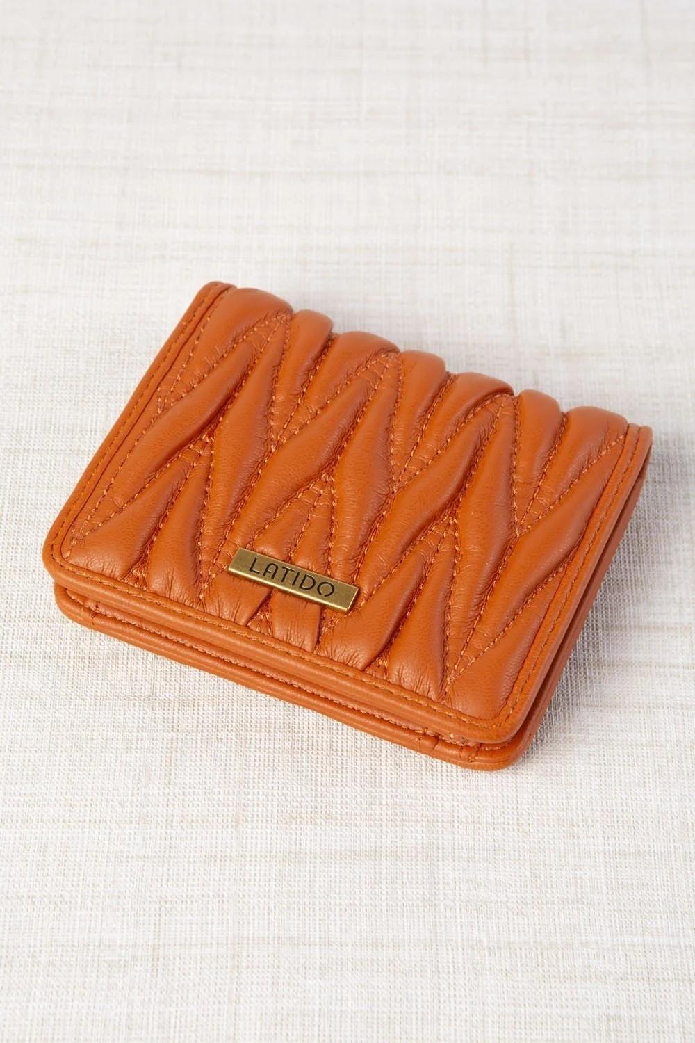 Cartera naranja Latido
