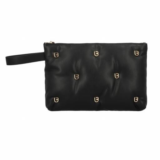 Cartera Mano negra logotipo dorado  [0]