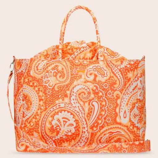 Bolso F**K estampado paisley naranja [0]