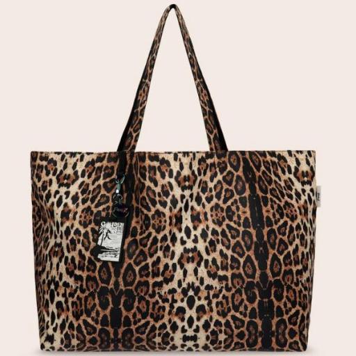 Bolso F**K reversible animal print negro  [1]