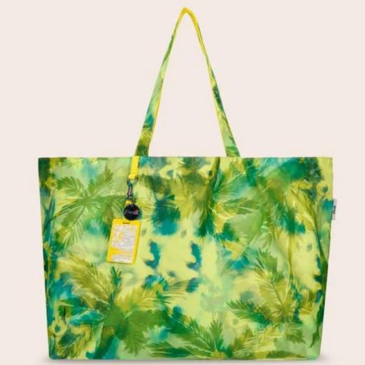 Bolso F**K reversible print palmeras verde y lima [0]