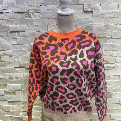 Jersey personalizado print naranja y beige [1]