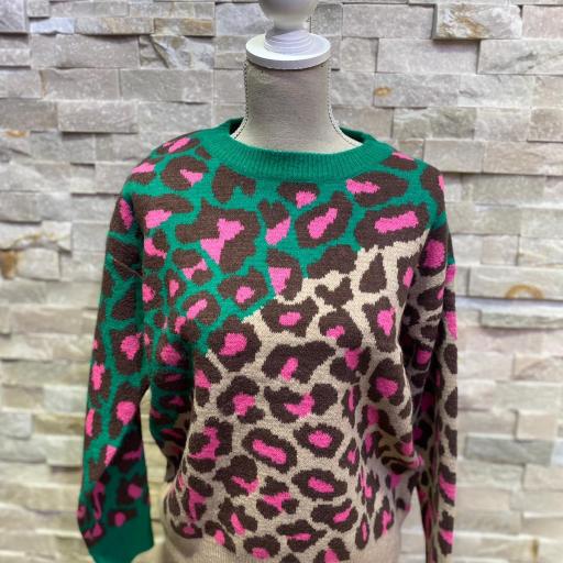 Jersey personalizado print verde y beige [1]