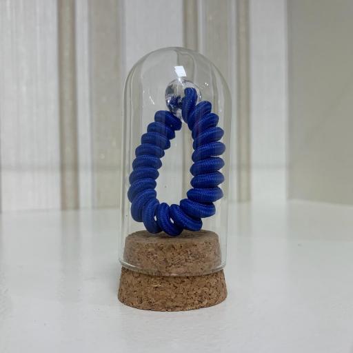 Coletero espiral azul klein en minibote de cristal [0]