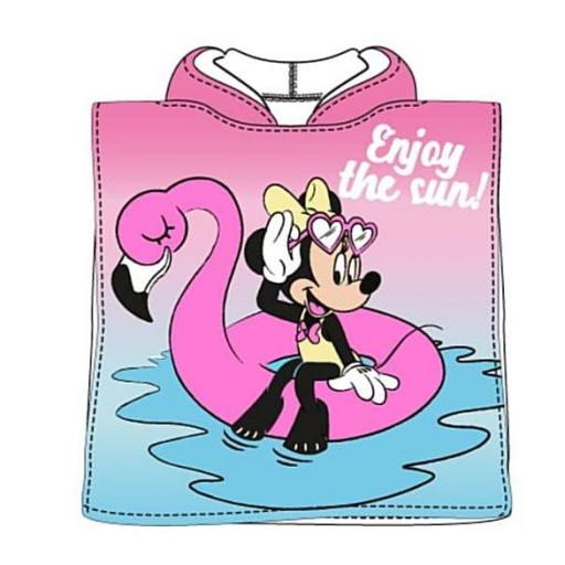 Toalla poncho Minnie rosa [0]