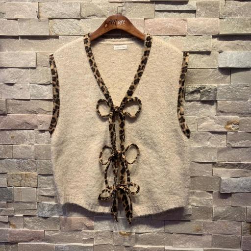 chaleco beige animal print [0]