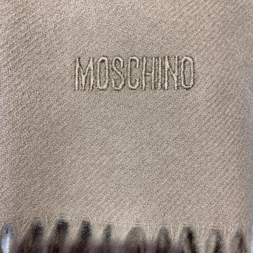 Bufanda Moschino cámel logo bordado [3]