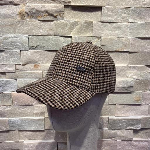 Gorra pata de gallo marrón y beige [1]