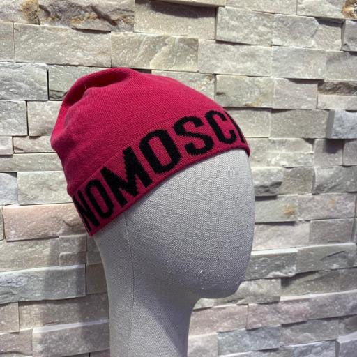 Gorro de Moschino fresa y negro