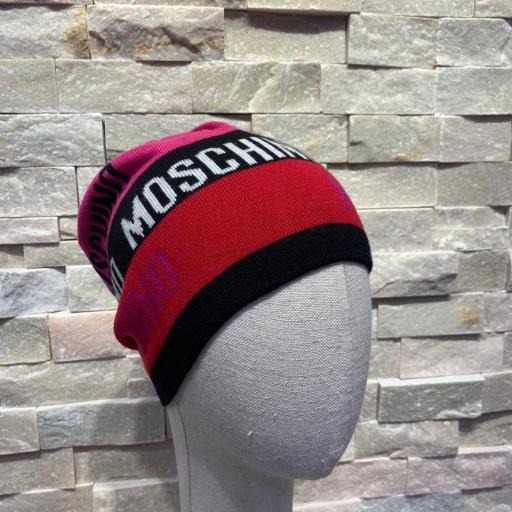 Gorro de Moschino fresa y negro