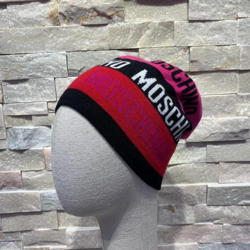 Gorro de Moschino fresa y negro [1]