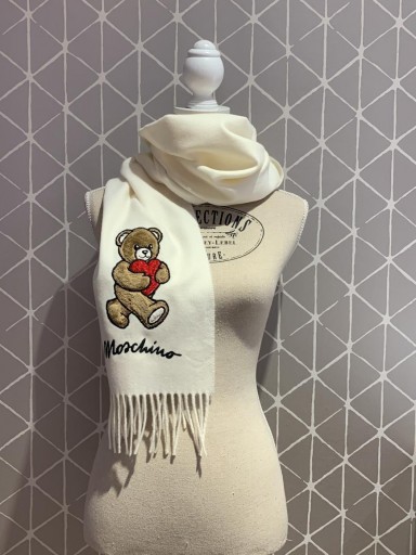 Bufanda Moschino osito maxi blanco crudo [1]