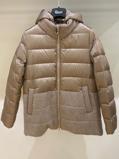Abrigo Gus mix pañi y acolchado topo