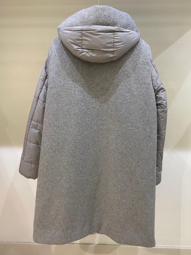 Abrigo Gus mix paño y acolchado gris  [1]