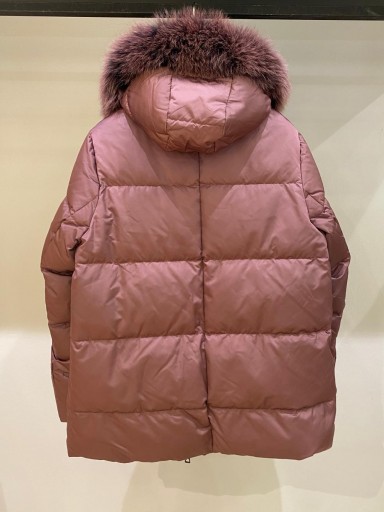 Abrigo Gus borgoña con capucha de pelo natural  [1]