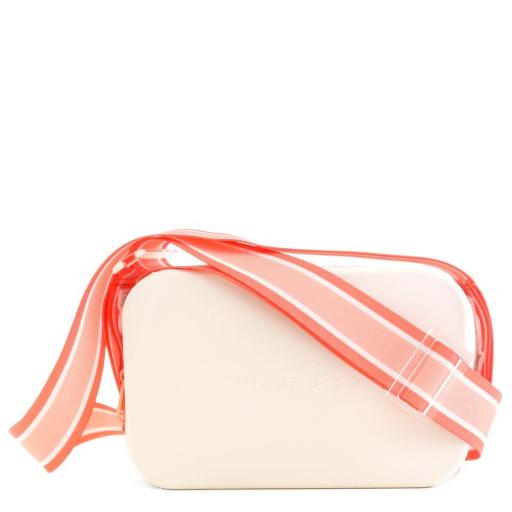 Bolso Viajecito crudo correa melocotón