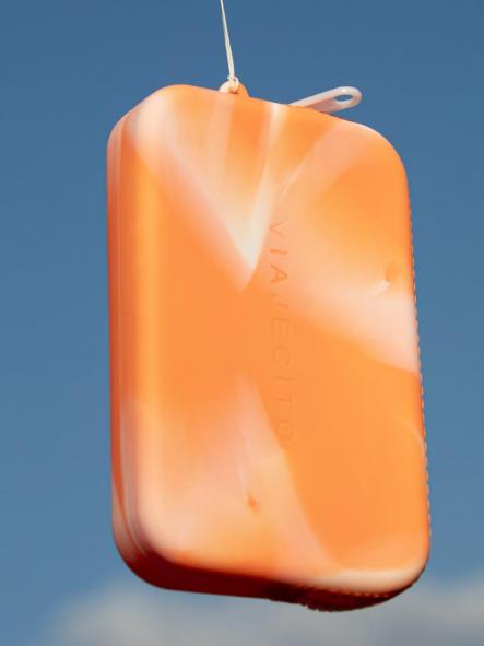 Cartera monedero Viajecito naranja tie dye [2]