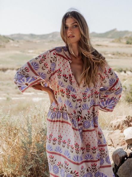 VESTIDO LARGO GRASSE BLUE PITI CUITI