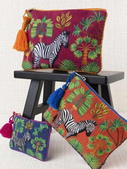 Neceser Latido bordado cebra teja [0]