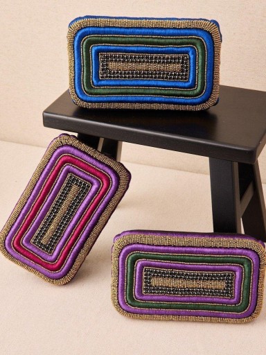 Bolso fiesta Latido morado y verde  [1]