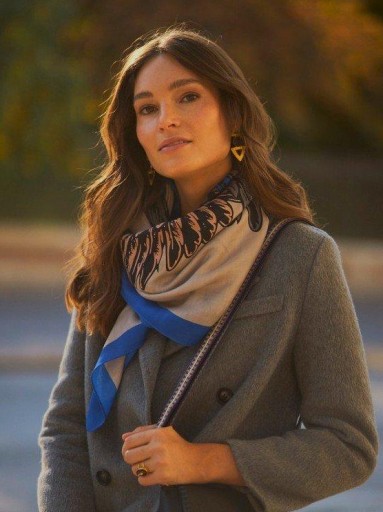 Pañuelo Latido cebra mito azul [1]