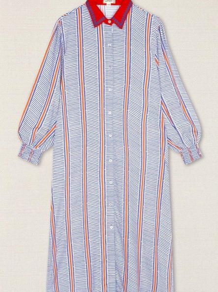 Vestido rayas azules  [1]