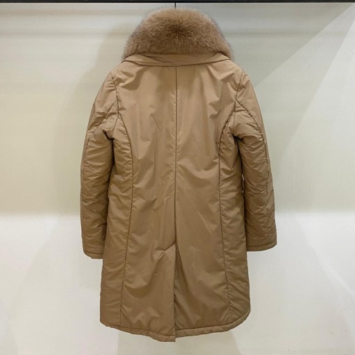 Abrigo Gus cámel cuello solapa de pelo [1]