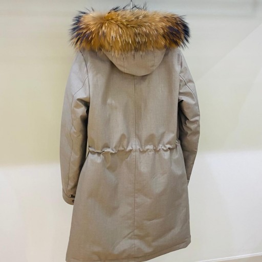 Abrigo Gus topo cuello natural [1]