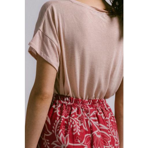 PANTALÓN MILLET FLOR DECO ROJO  [2]