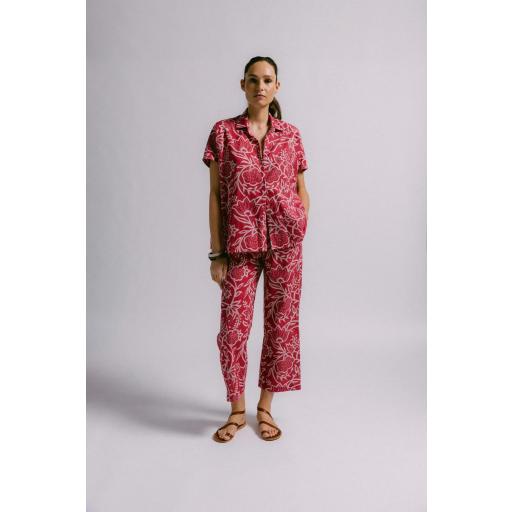 BLUSA LUNA FLOR DECO ROJO  [3]