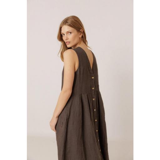 VESTIDO MULTIPOSICION LINO