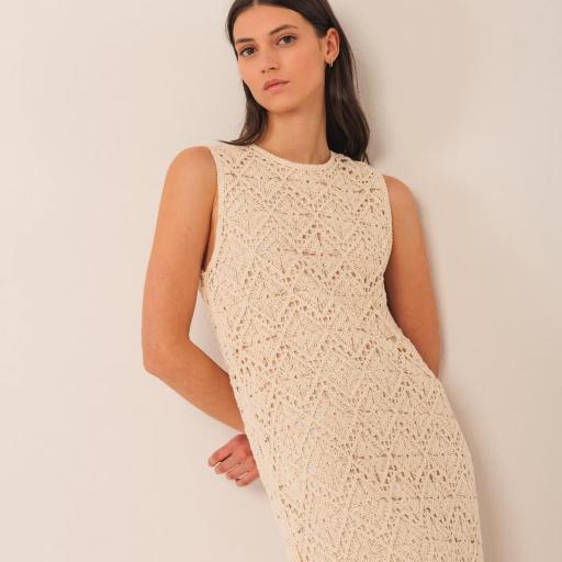 VESTIDO MIDI CROCHET 