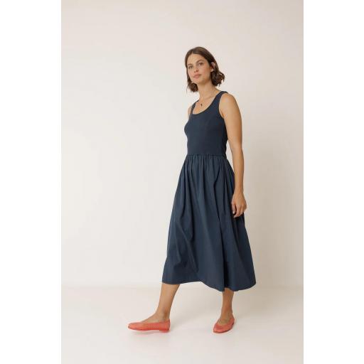 VESTIDO POPELIN COMBINADO  [3]