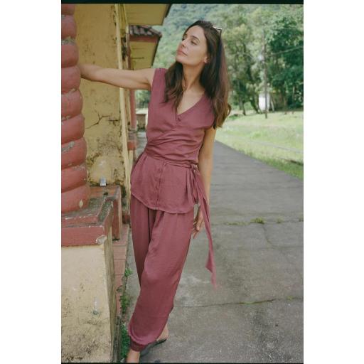 PANTALÓN BOMBACHO SATINADO  [2]