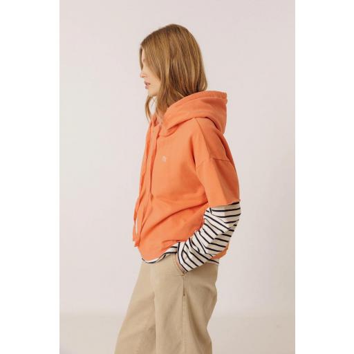 SUDADERA CON CAPUCHA MANGA CORTA  [2]