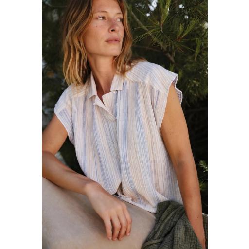 BLUSA RAYAS DOBLE GASA  [0]