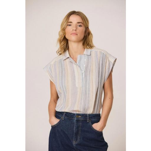 BLUSA RAYAS DOBLE GASA  [2]